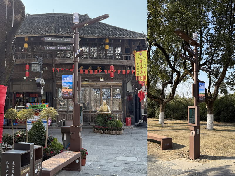 智慧文旅行业新宠：智慧导向标牌与智慧灯杆的完美结合