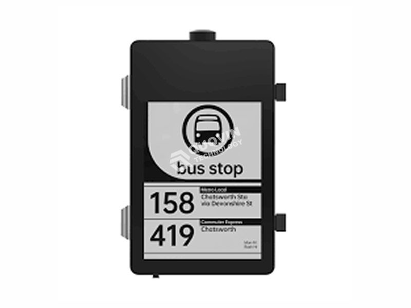 E-ink busstop signage