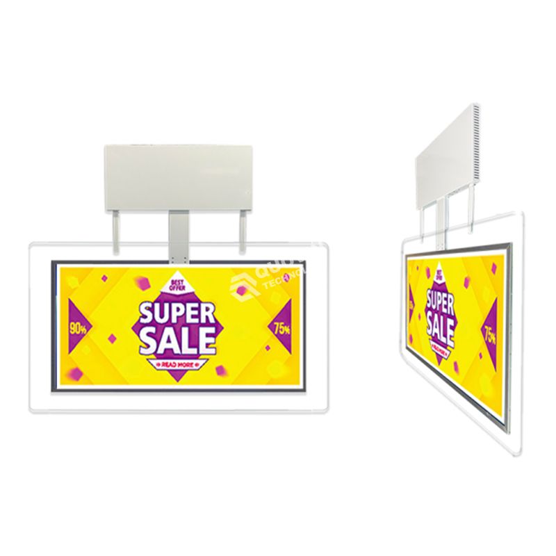Slim Dual Sided Window Display With Temper Glass